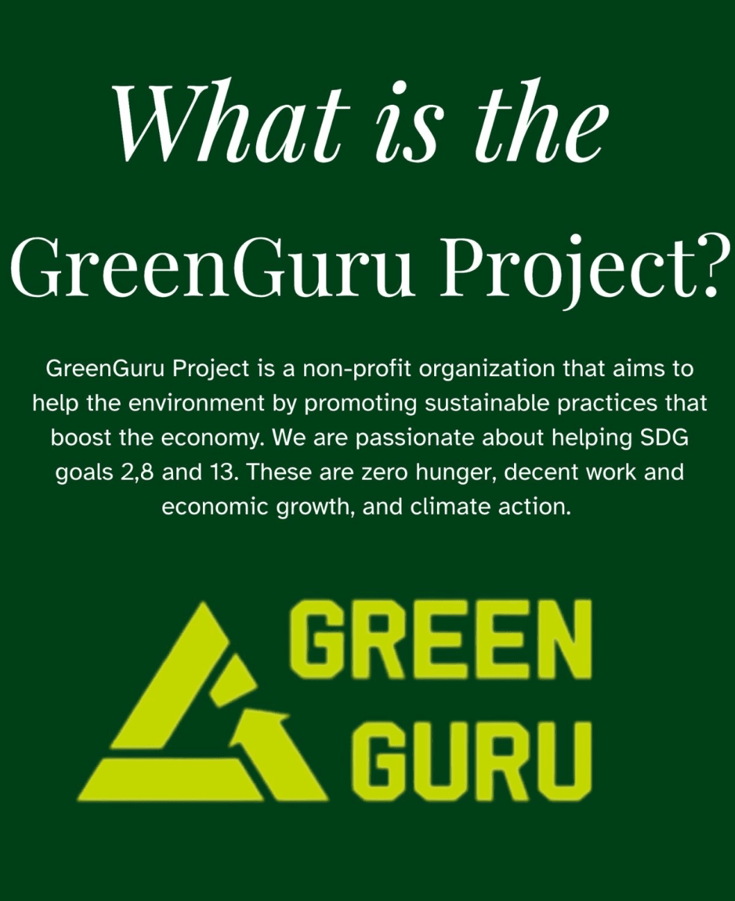 Why Sustainability is Economic